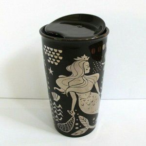 Starbucks Anniversary Shine Metallic Siren Mermaid Double Wall Ceramic Tumbler